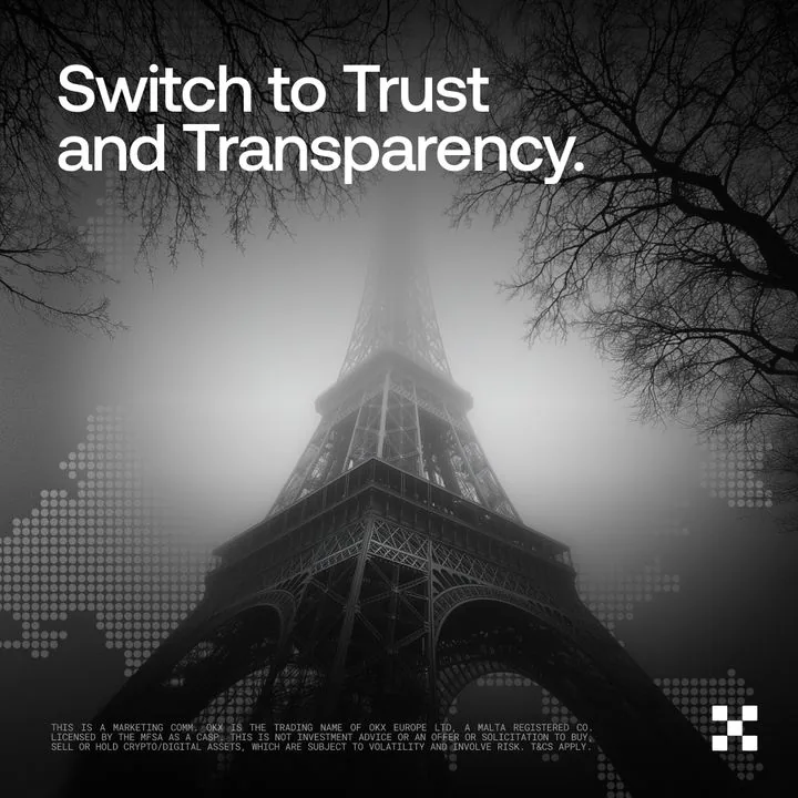 OKX MiCA campaign asset: Switch to Trust